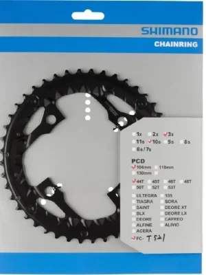Tovární Cena převodník SH FCT521 44z pro kliky 3x10s blk