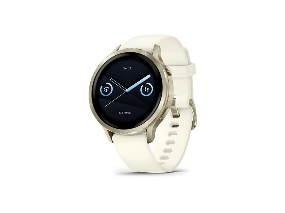 Garmin Venu 4 – 41 mm, Lunar Gold / Bone silikonový řemínek Cenový Hit