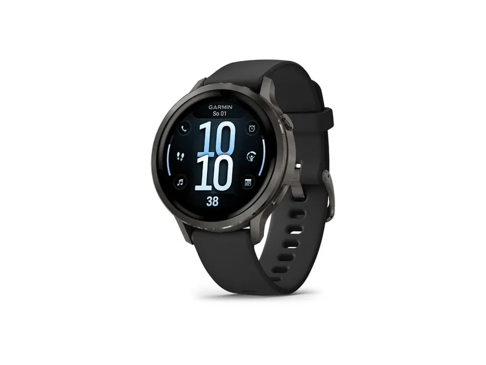 Garmin Venu 4 – 41 mm, Slate a Černý silikonový řemínek Super Cena