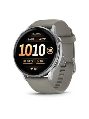 Garmin Venu 4 – 45 mm, Silver / Silver Gray silikonový řemínek Cenově Výhodný