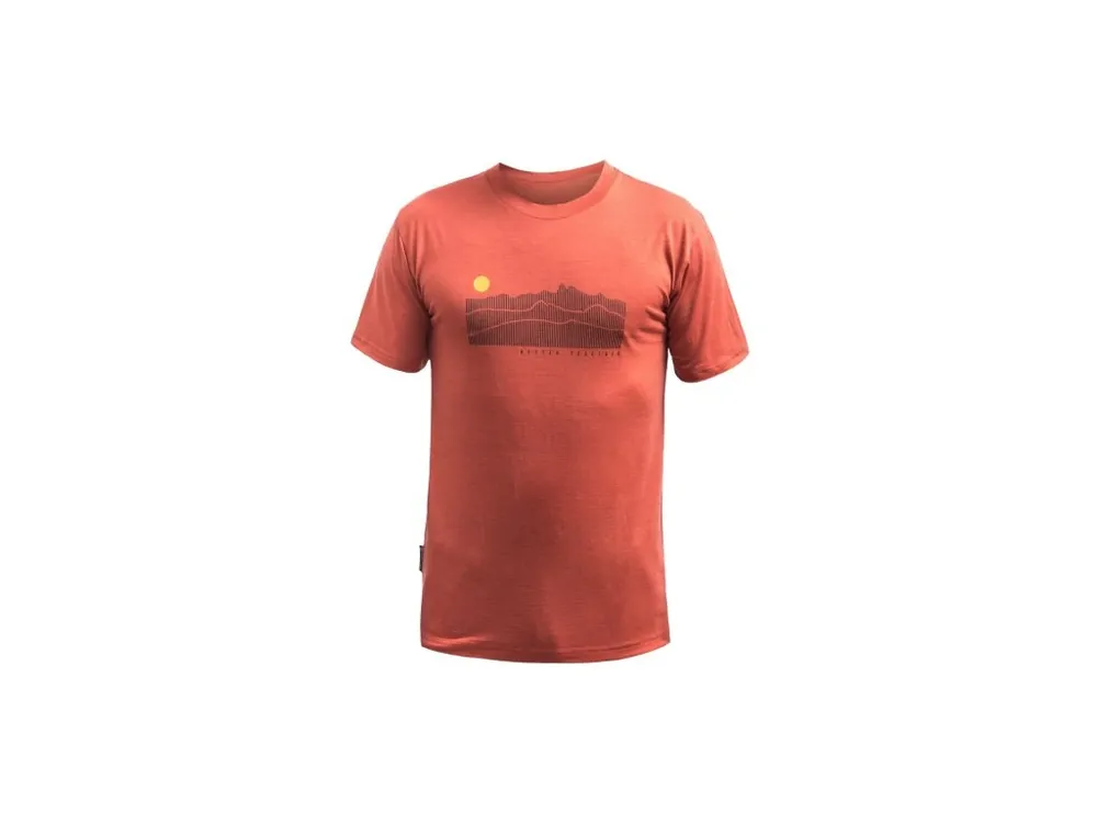 Aktuální SENSOR MERINO ACTIVE SUNRISE pánské triko kr.rukáv terracotta