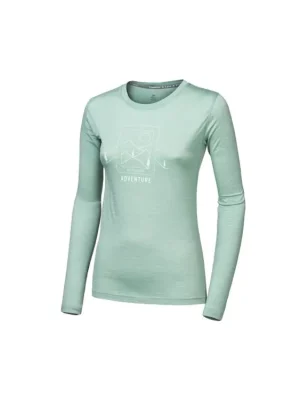 Zlevněný SENSOR MERINO AIR SAY YES dámské triko dl.rukáv basil green