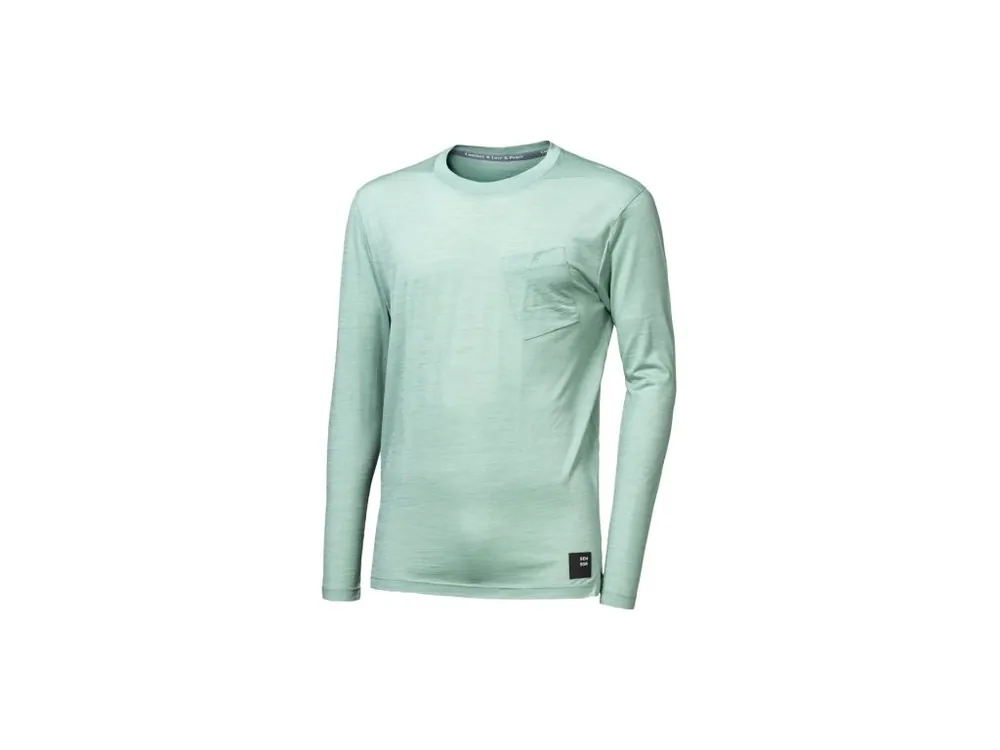 Must-Have SENSOR MERINO AIR traveller pánské triko dl.rukáv basil green