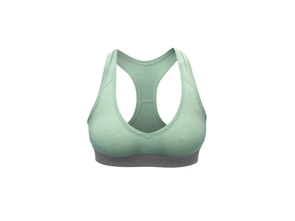 SENSOR MERINO DF dámská podprsenka basil green Finální Výprodej
