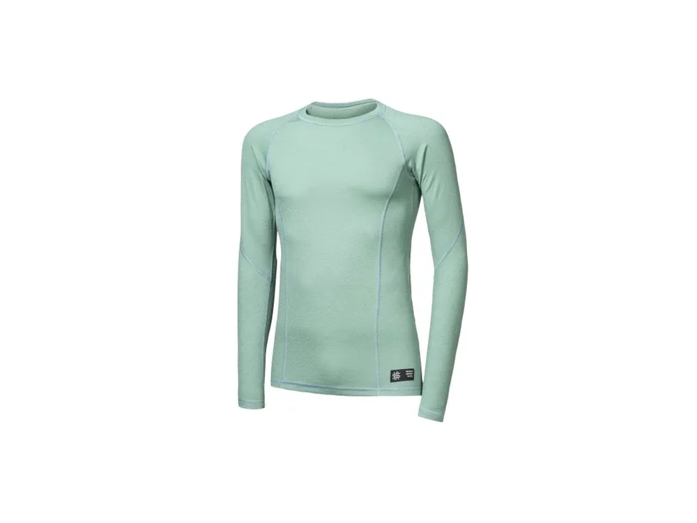 SENSOR MERINO DF pánské triko dl.rukáv basil green Zlevněný