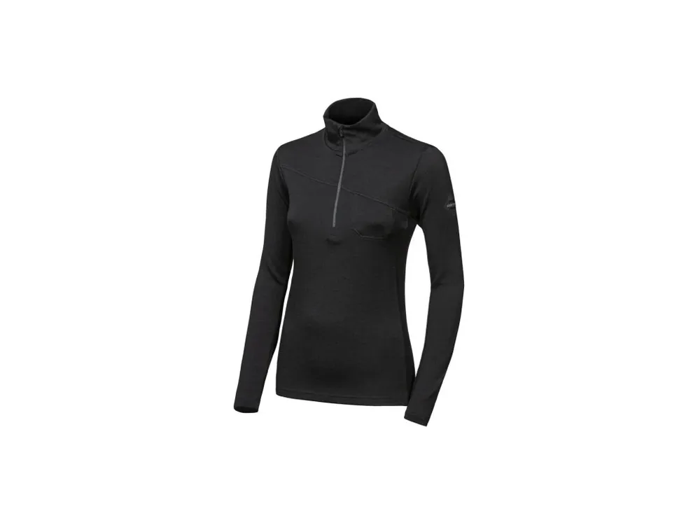 SENSOR MERINO EXTREME UP dámská mikina dl.rukáv zip černá Expresní Doručení