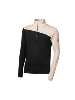 SENSOR MERINO EXTREME UP pánská mikina dl.rukáv zip černá/almond beige Speciální Cena