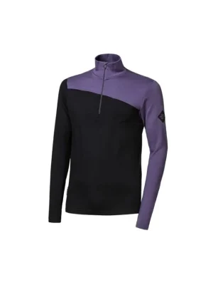 Tovární Cena SENSOR MERINO EXTREME UP pánská mikina dl.rukáv zip černá/grape purple