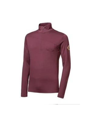 SENSOR MERINO EXTREME UP pánská mikina dl.rukáv zip port red Sezónní Sleva