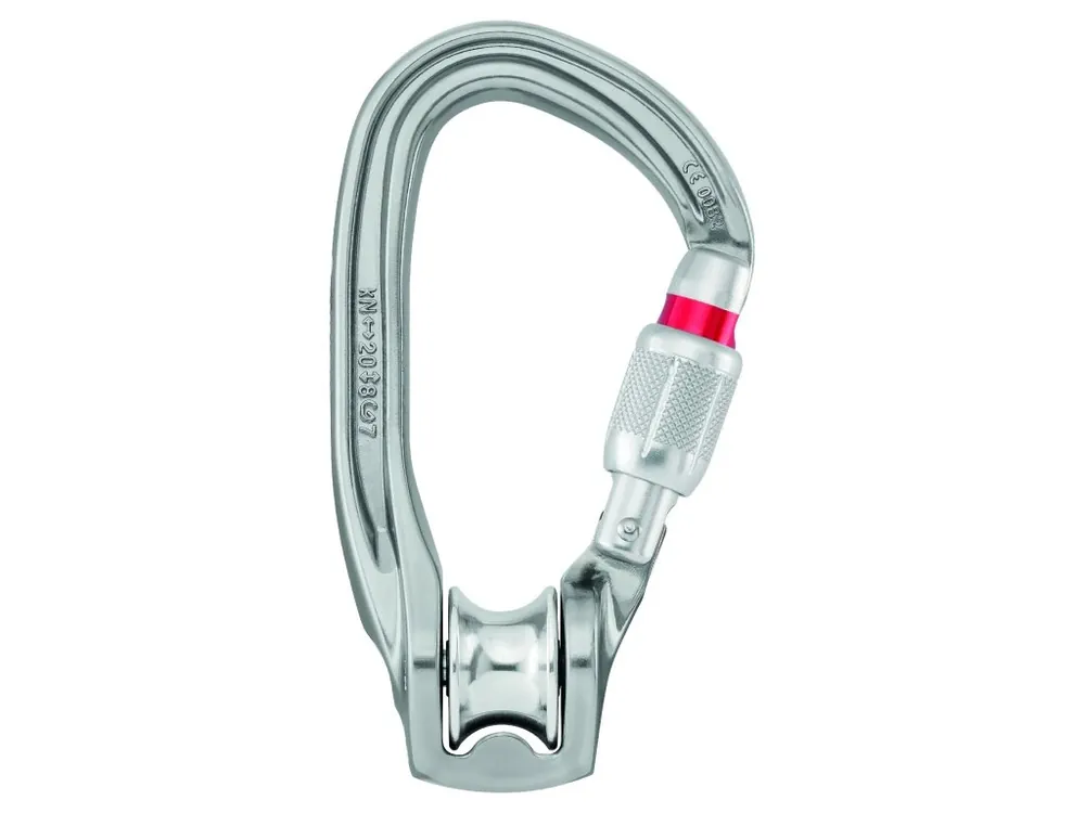 Petzl ROLLCLIP Z SCREW LOCK kladka s karabinou se šroubovací pojistkou zámku Výhodná Nabídka