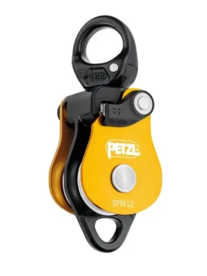 Sezónní Sleva Petzl SPIN L2 dvojitá kladka s otočným závěsem (swivelem)
