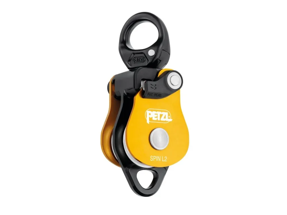 Sezónní Sleva Petzl SPIN L2 dvojitá kladka s otočným závěsem (swivelem)