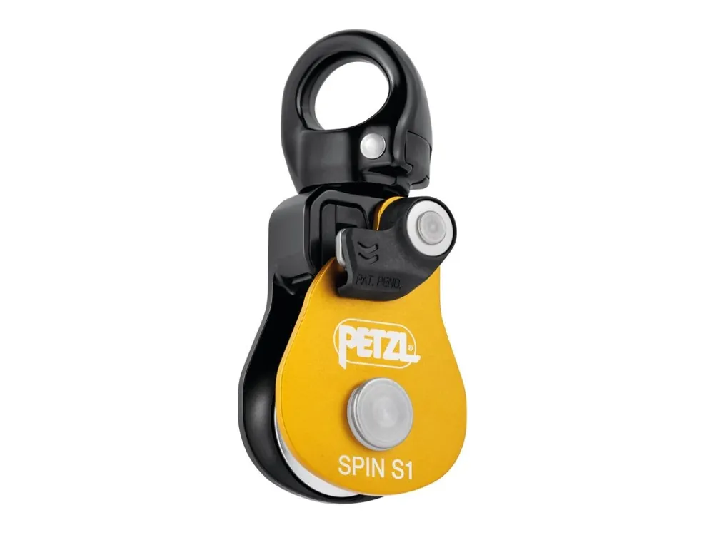Akční Nabídka Petzl SPIN S1 jednostranná kladka s otočným závěsem (swivelem)