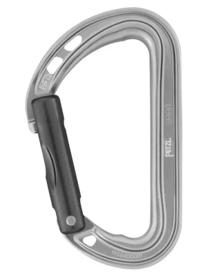 Super Cena Petzl SPIRIT STRAIGHT šedá karabina - rovný zámek