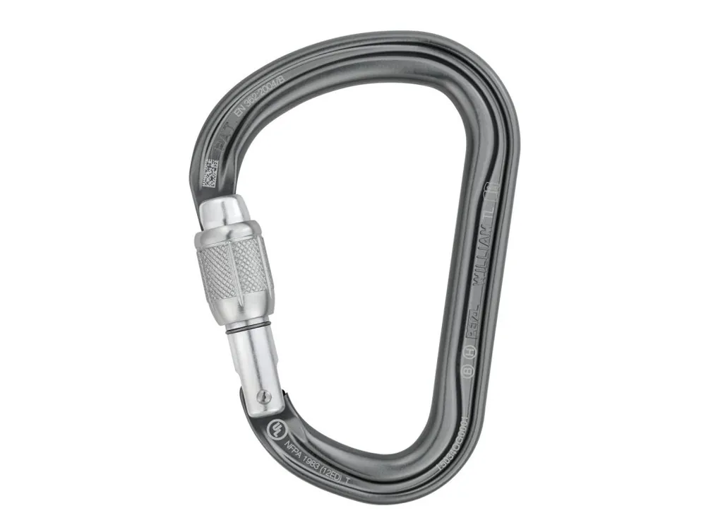 Must-Have Petzl WILLIAM SCREW LOCK karabina se šroubovací pojistkou