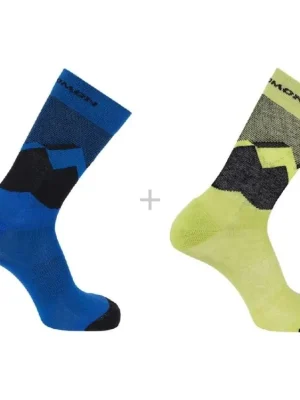 Zlevněný ponožky Salomon Outline crew 2pack blue