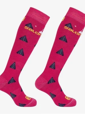 ponožky Salomon Team JR 2pack pink/sulphur Aktuální