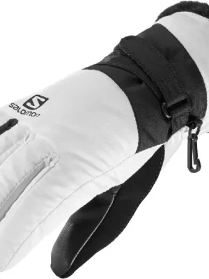 Levný rukavice Salomon Force dry W white/black
