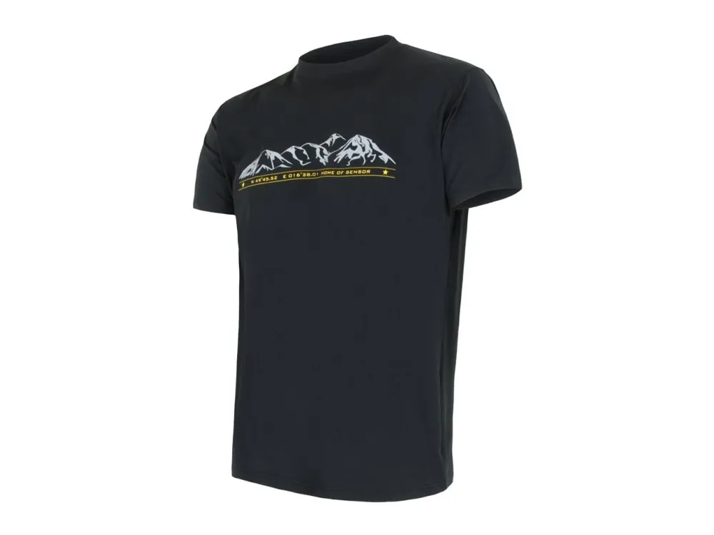 Poslední Šance COOLMAX TECH MOUNTAINS LIMITED pánské triko kr.rukáv černá