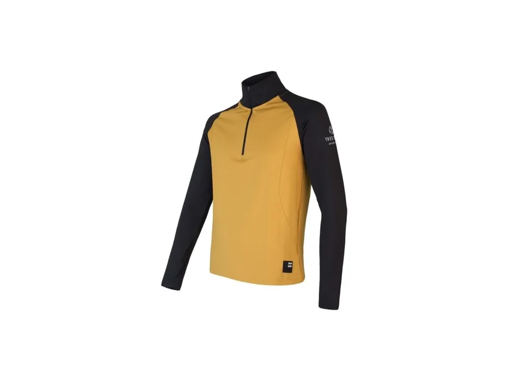 SENSOR COOLMAX THERMO pánská mikina zip mustard/černá Cenový Hit