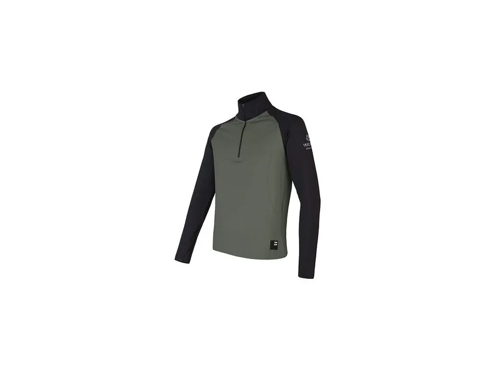 Nová Kolekce SENSOR COOLMAX THERMO pánská mikina zip olive green/černá