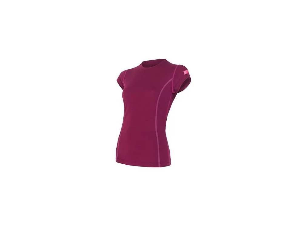 Speciální Cena SENSOR MERINO ACTIVE dámské triko kr.rukáv lilla