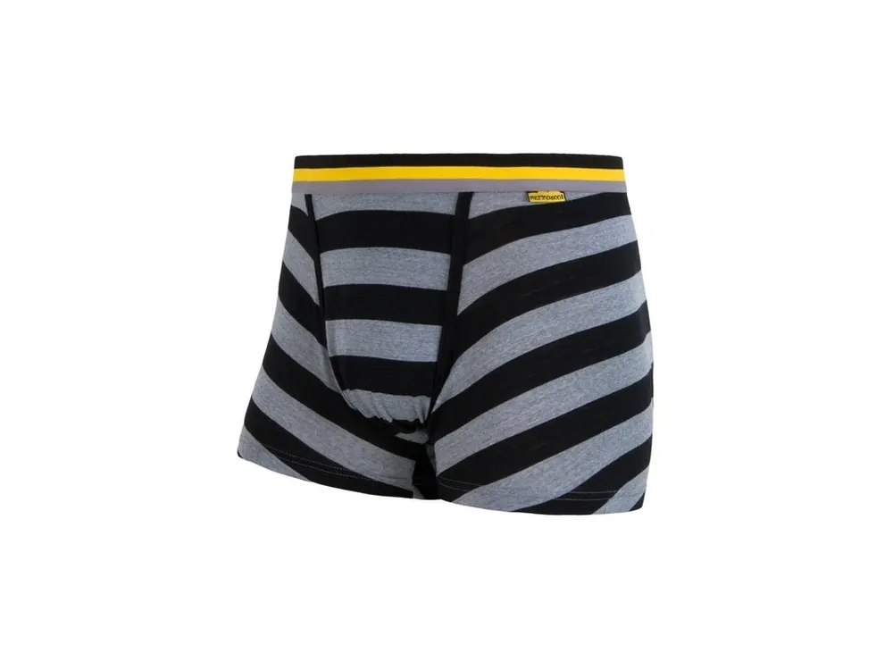 SENSOR MERINO ACTIVE pánské trenky černá pruhy -XL Omezená Nabídka