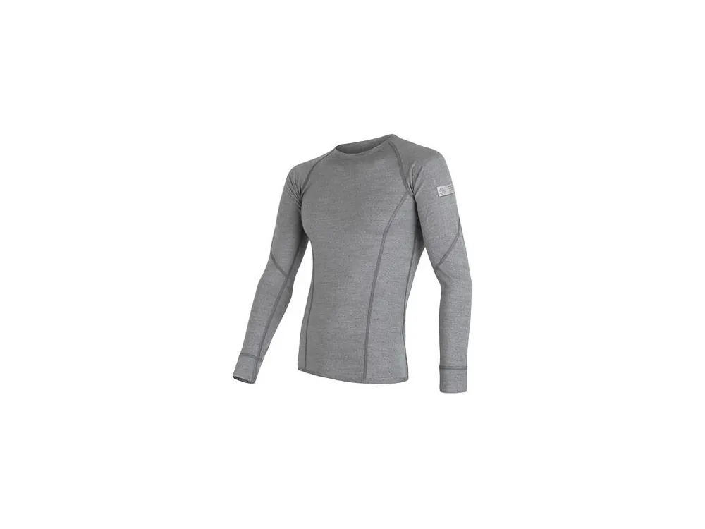SENSOR MERINO ACTIVE pánské triko dl.rukáv sv.šedá Bezpečná Platba