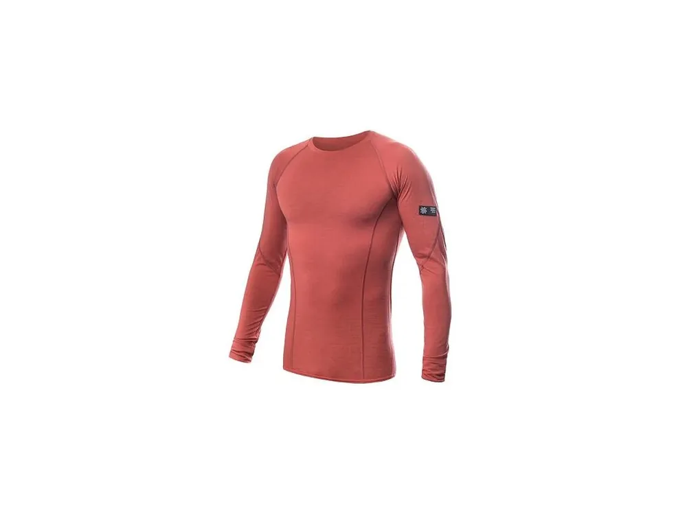 SENSOR MERINO ACTIVE pánské triko dl.rukáv terracotta Must-Have