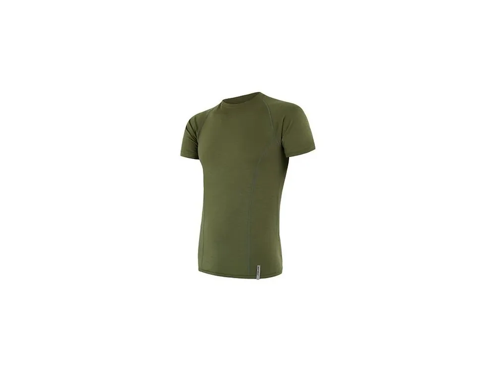 SENSOR MERINO ACTIVE pánské triko kr.rukáv safari green Autentický