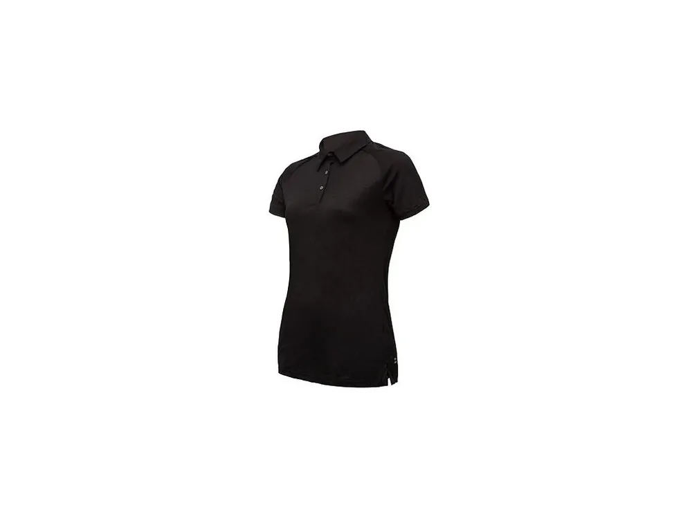 Jen Po Omezenou Doba SENSOR MERINO ACTIVE polo dámské triko kr.rukáv černá