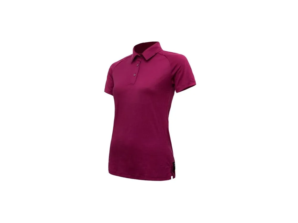 Rychlé Dodání SENSOR MERINO ACTIVE polo dámské triko kr.rukáv lilla