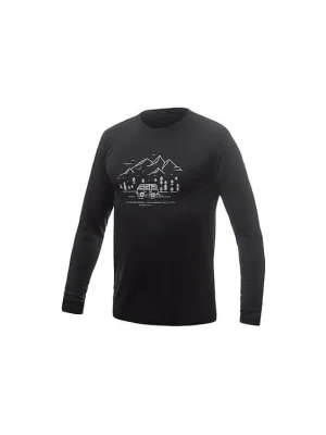 Autentický SENSOR MERINO ACTIVE VAN LIFE pánské triko dl.rukáv černá
