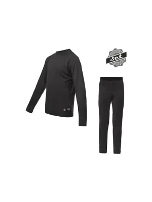 Autentický SENSOR MERINO ACTIVE SET juniorský triko dl.rukáv + spodky černá