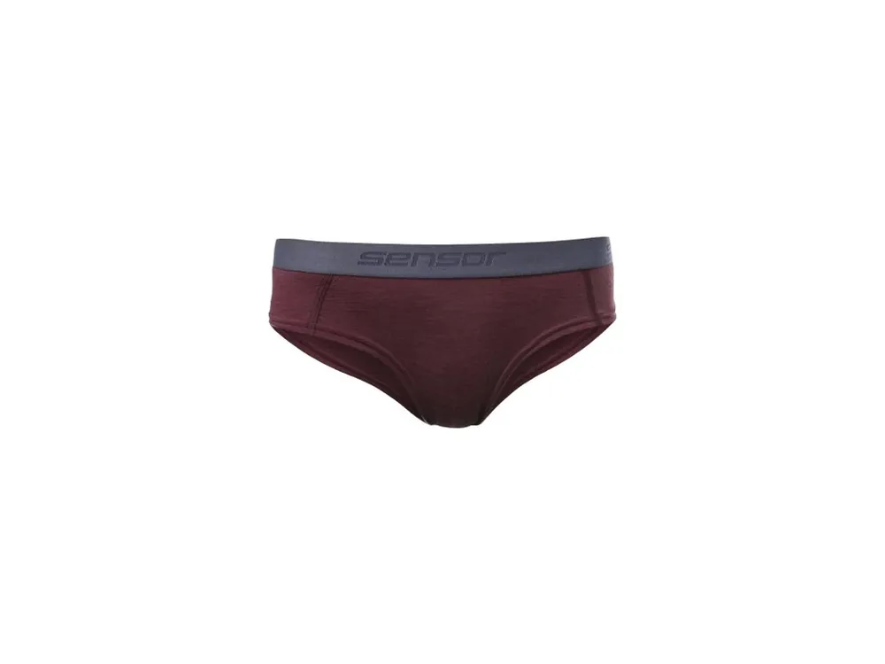 SENSOR MERINO AIR dámské kalhotky port red Akční Nabídka