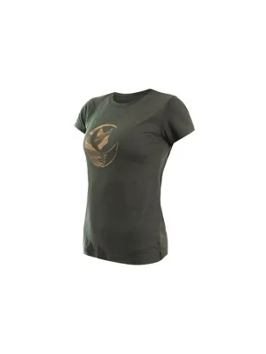 Bezpečná Platba SENSOR MERINO AIR FOX dámské triko kr.rukáv olive green