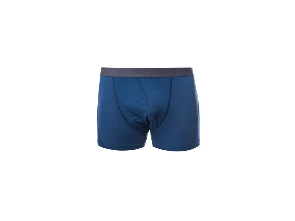 Ověřený SENSOR MERINO AIR pánské trenky tm.modrá
