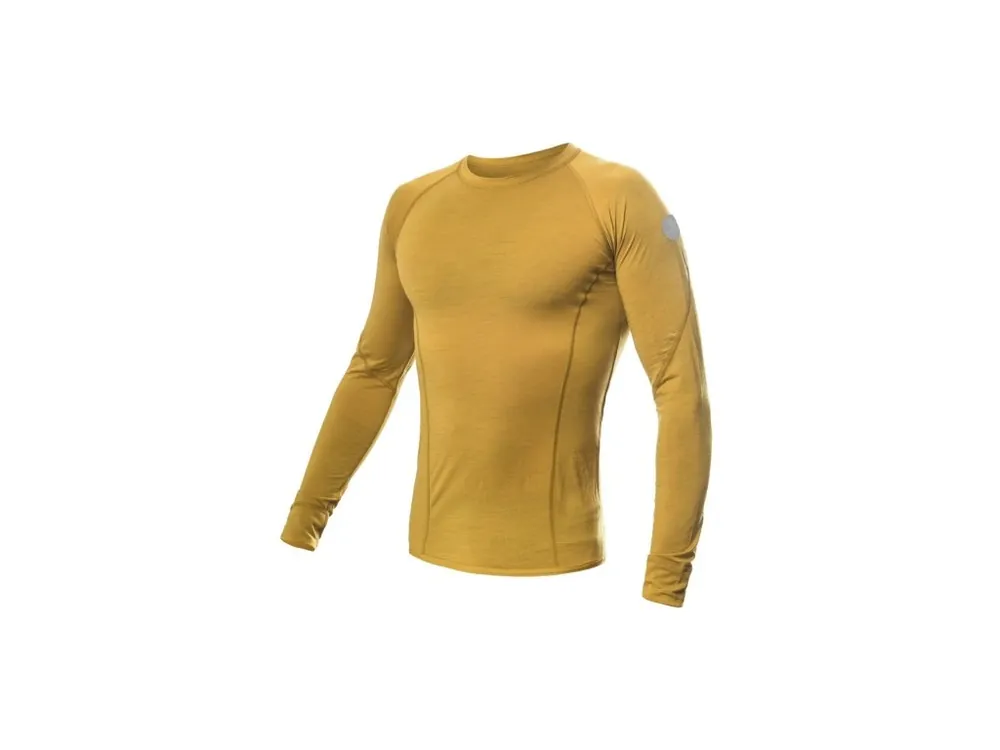 SENSOR MERINO AIR pánské triko dl.rukáv mustard Nakupujte Hned