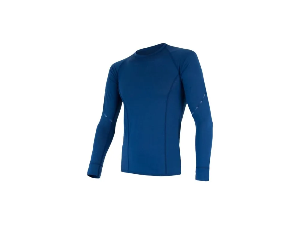 SENSOR MERINO AIR pánské triko dl.rukáv tm.modrá Akce