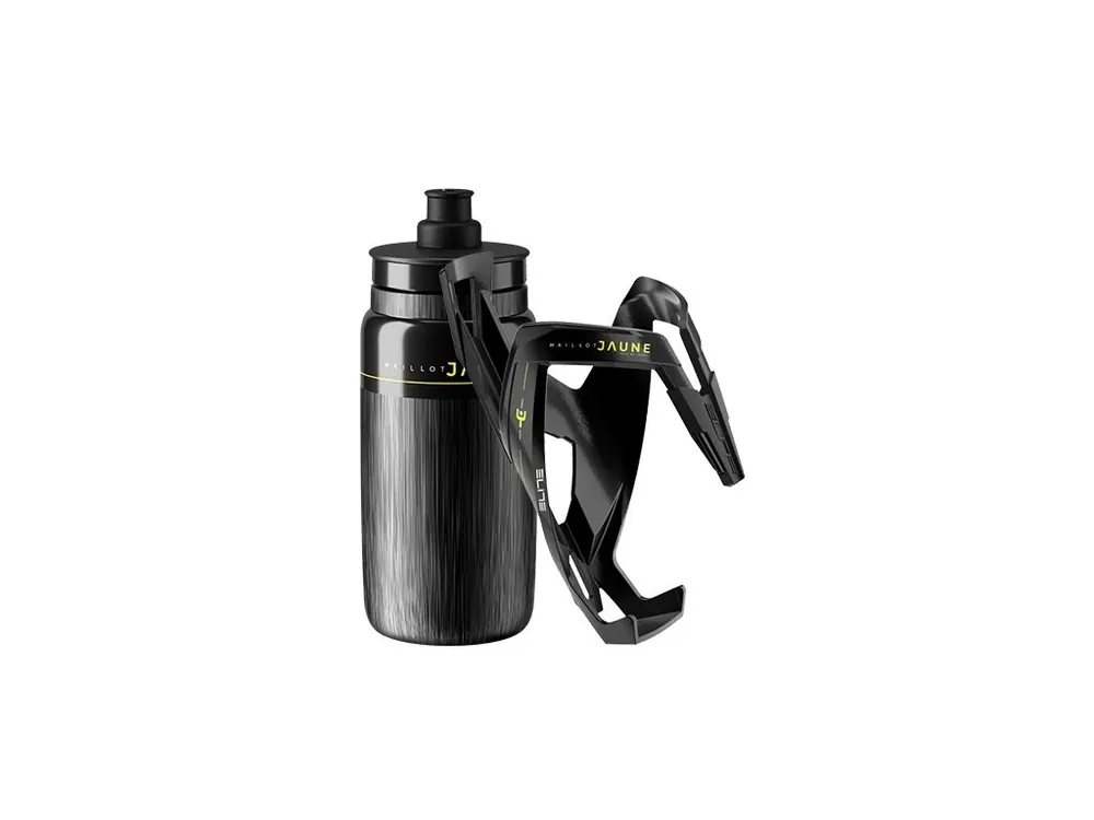 láhev s košíkem ELITE KIT MAILLOT JAUNE black/yel Akce
