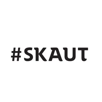 Autentický Samolepka SKAUT černá velká