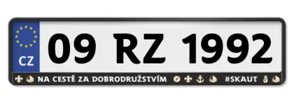 Cenově Výhodný Rámeček RZ SKAUT ikony 1ks