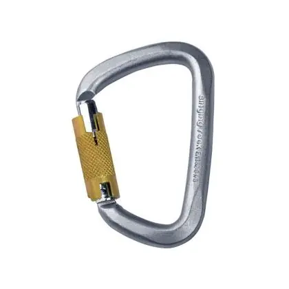 Akční Nabídka Singing Rock D karabina ocel Triple Lock 50kN
