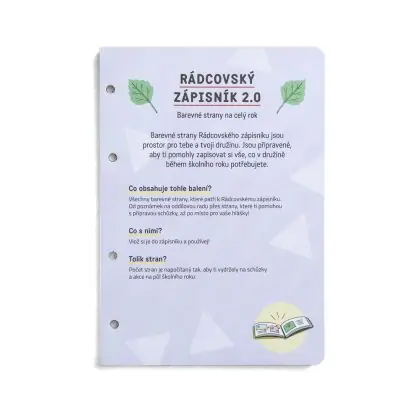 Rádcovský zápisník 2.0 náplň na půl roku Speciální Cena
