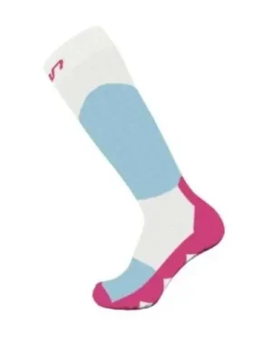 Elan ponožky ALL MOUNTAIN COMFORT JUNIOR white/light blue/fuchsia Poslední Šance