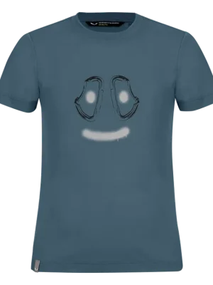 Salewa tričko GRAPHIC DRY S/S TEE K 8100 java blue Pouze Dnes