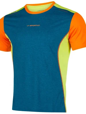 Cenový Hit La Sportiva tričko Tracer T-Shirt storm blue/lime punch