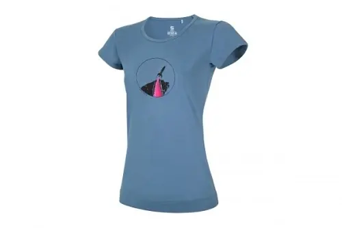 Ocún dámské tričko Classic T Organic W Rainbow Rocket Bluestone Nejprodávanější