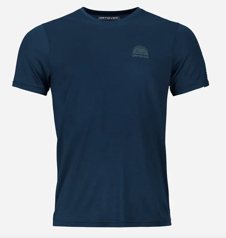 Ortovox 120 Cool Tec Mtn Stripe T-shirt Men‘s Deep Ocean Originální