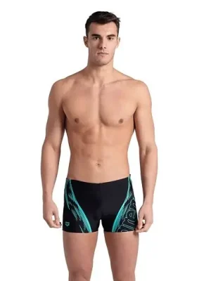 Arena plavky M Swim Short, graphic black/water Finální Výprodej